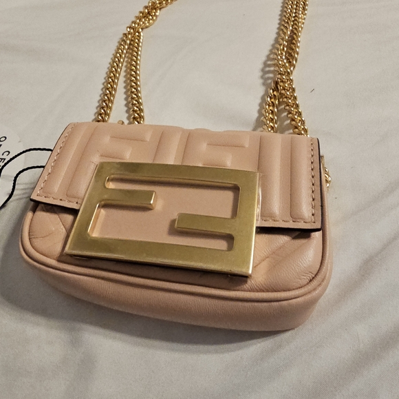 Fendi Nappa Matisse FF Nano Chain Baguette - Picture 8 of 8